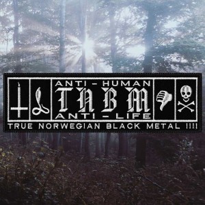 Наспинник вышитый TNBM «Anti-Human, Anti-Life»