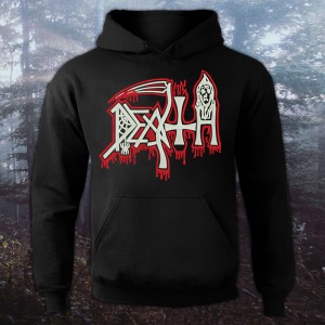 Hoodie with Embroidered Death - Old Logo
