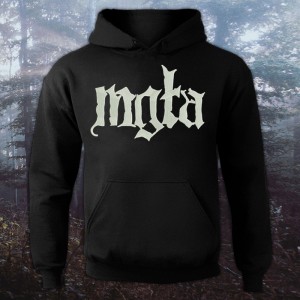 Hoodie with Embroidered Mgła - Logo