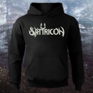 Hoodie with Embroidered Satyricon - Logo