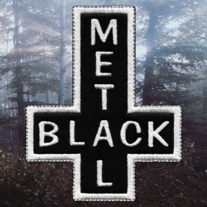 Нашивка вышитая Black Metal Cross