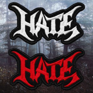 Нашивка вышитая Hate - Logo