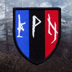 Embroidered Patch Peste Noire K.P.N - Flag