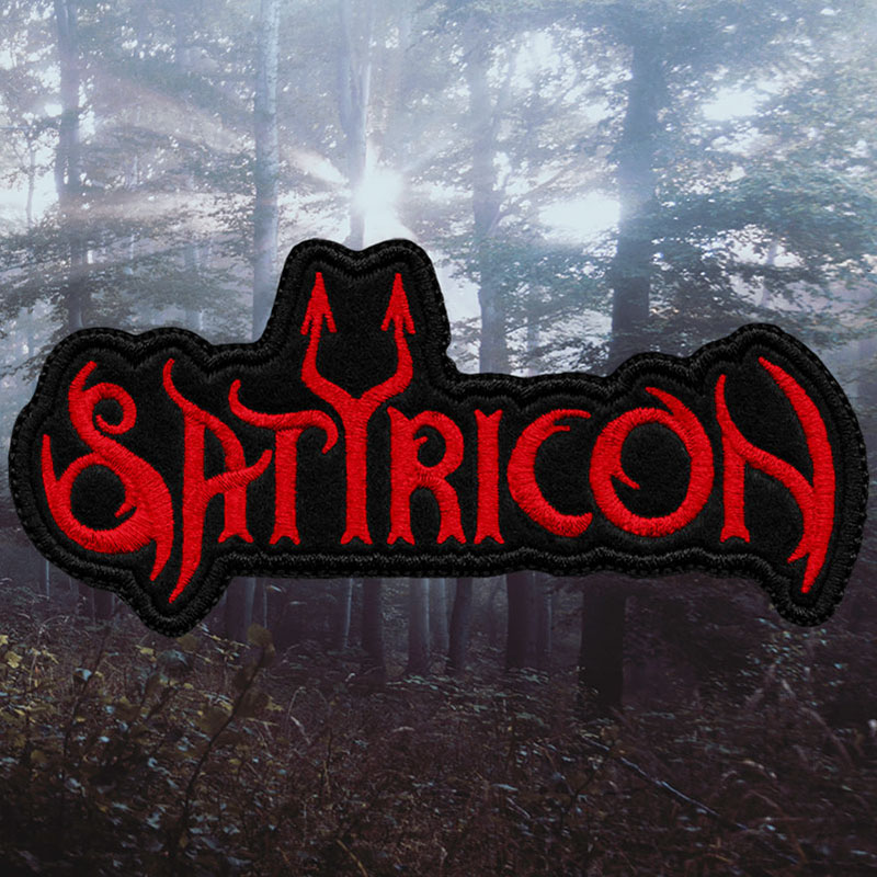 Satyricon Embroidered Sew-On Patch - Norwegian Black Metal Band Logo