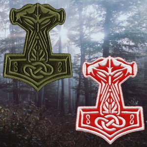 Embroidered Patch Thor’s Hammer / Mjöllnir - Face