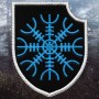 Embroidered Patch Rune Ægishjálmur / Helm of Awe - Emblem