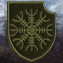 Embroidered Patch Rune Ægishjálmur / Helm of Awe - Emblem