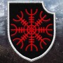 Embroidered Patch Rune Ægishjálmur / Helm of Awe - Emblem