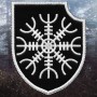 Embroidered Patch Rune Ægishjálmur / Helm of Awe - Emblem