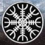 Нашивка вышитая руна Агисхьяльм / Шлем Ужаса