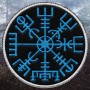 Embroidered Patch Rune Vegvisir / Viking Runic Compass