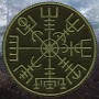 Embroidered Patch Rune Vegvisir / Viking Runic Compass