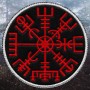 Embroidered Patch Rune Vegvisir / Viking Runic Compass