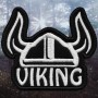 Embroidered Patch Viking Helmet