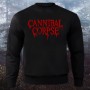 Sweatshirt with Embroidered Cannibal Corpse - Logo