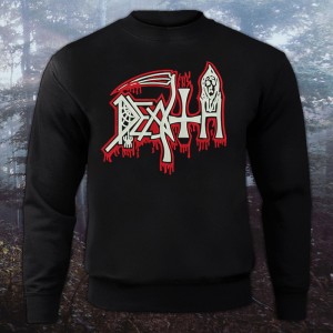 Sweatshirt with Embroidered Death - Old Logo