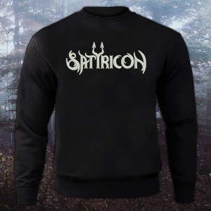 Sweatshirt with Embroidered Satyricon - Logo