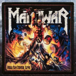 Нашивка принтовая Manowar - Hell on Stage Live